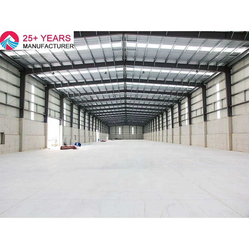 Portal Frame Steel Structure Warehouse Building Prefab Workshop Steel Structure Construction
