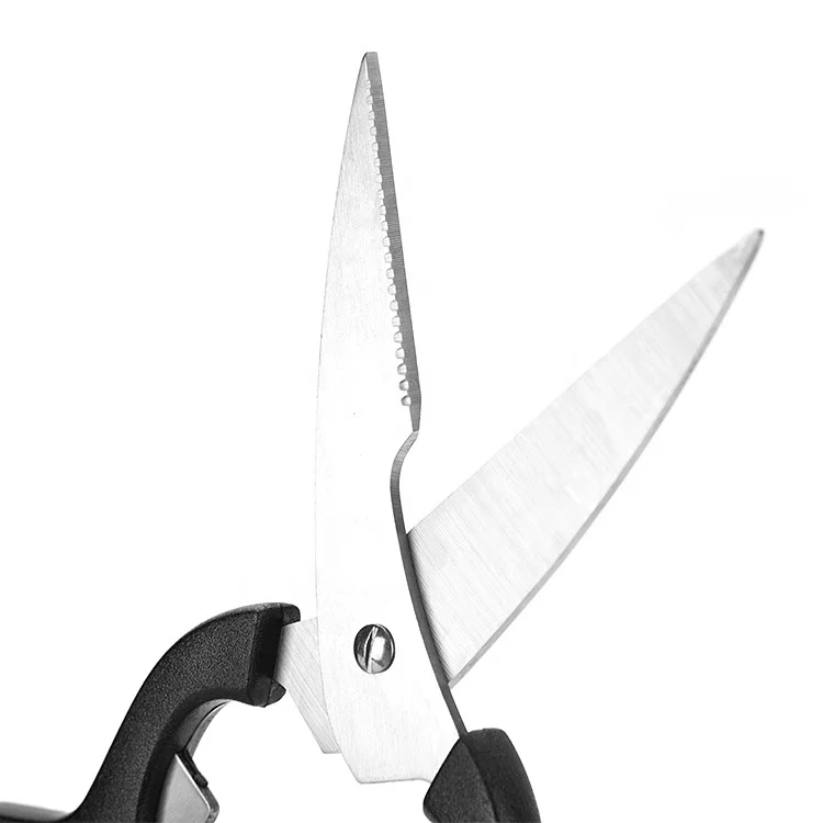 Factory Direct Multi Function Kitchen Cutting Scissor Can Opener 6 in 1 Stainless Steel Kitchen Herb Scissors
