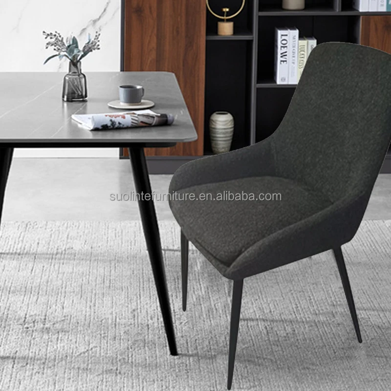 Wholesale Dining Furniture Modern Simple Backrest Dining Chair Leather Dining Chair