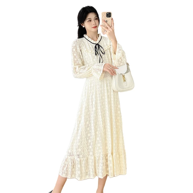 Women Daily Wear Maternity Long Sleeve Clothes Pregnant Women Long Dresses Casual