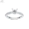 18K Solid White Gold