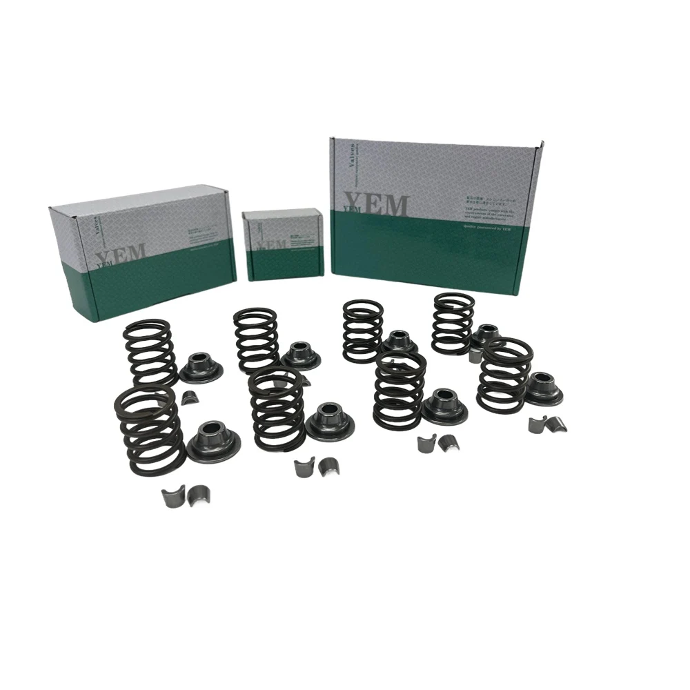 4HA1 Valve Spring Kit Spring Seat & Retainer for Isuzu Engine Spare Parts