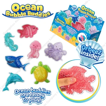 Hot Sale Orbeeze Filled Squishy Toys Squeeze Sea Animal Series Dolphin Jellyfish Seahorse Turtle Shark Fish