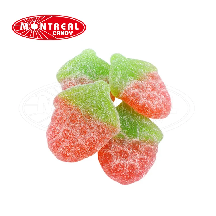 Sour Sweets And Candies Of Strawberry Gummy