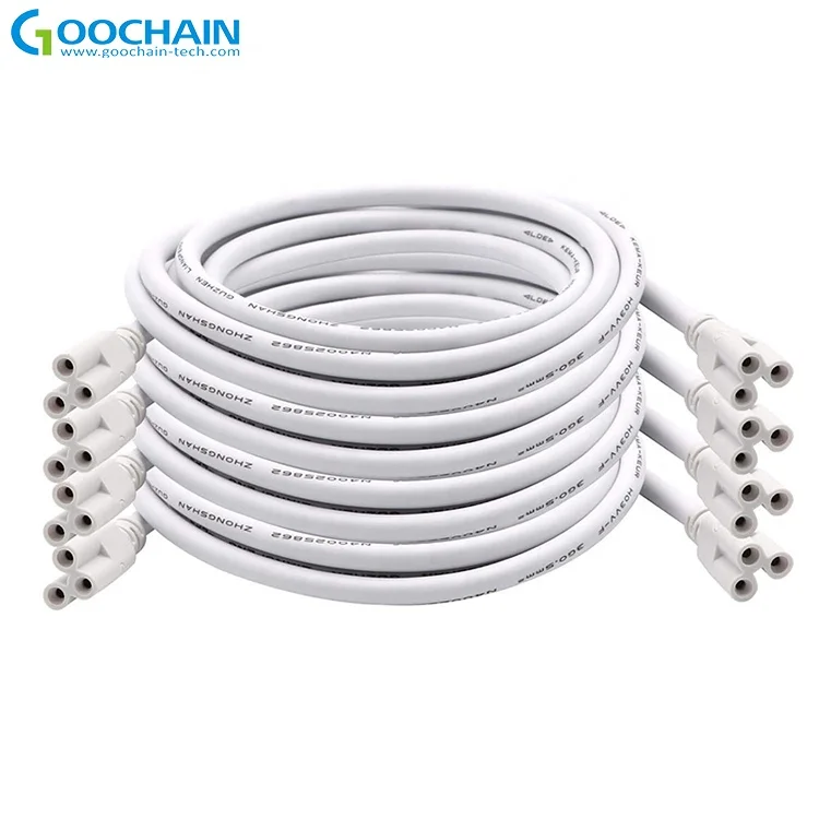T5 T8 LED Lamp Connecting Wire LED Integrated Tube Cable Linkable Cords 