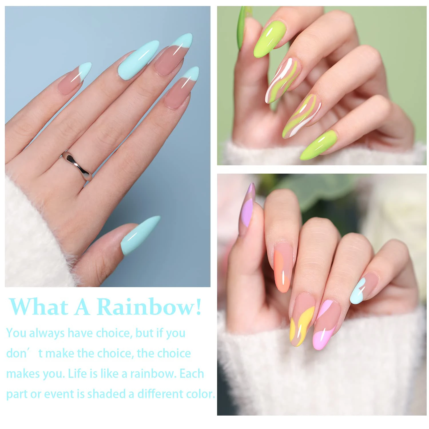 Lot De 10 Vernis Semi-permanents Pastel Macaron - 0,8 Ml Chacun, Gel, Non Toxique, Neuf
