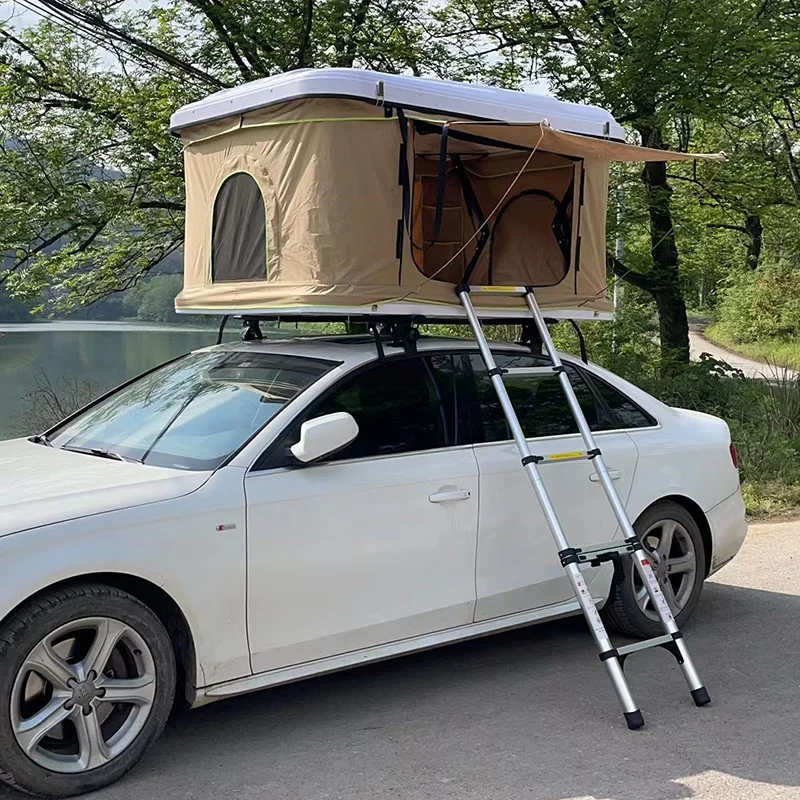 Alu-cab Camping Prime Tech 4x4 Faltbares Hartschalen-Autodachzelt Aluminium  Hardtop Dachzelt fr 4/5 Personen