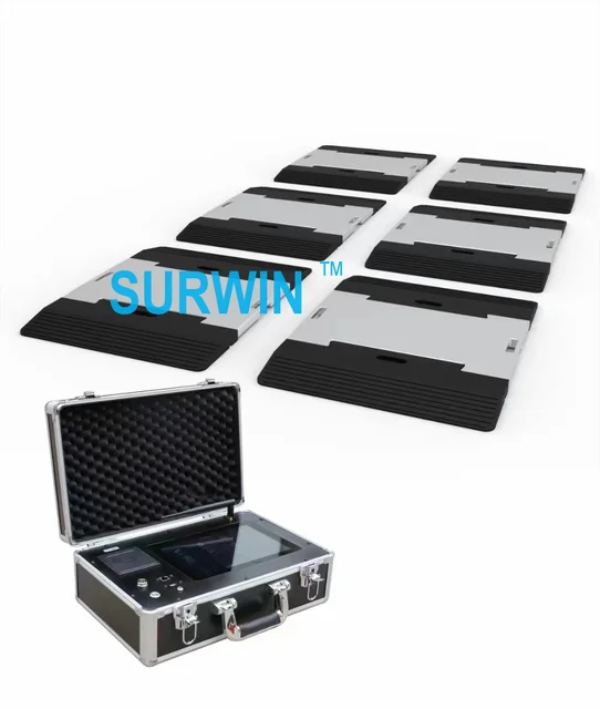 Wire and wireless Electronic portable axle weighing  trucks scale