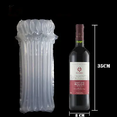 Bolsa De Cojín De Aire De Plástico Para Vino,Rollo Para Embalaje Y  Transporte Seguro De Botellas De Vidrio En Avión Con Amortiguación - Buy  Cojín De Aire Bolsa De Embalaje De Vino,Cojín