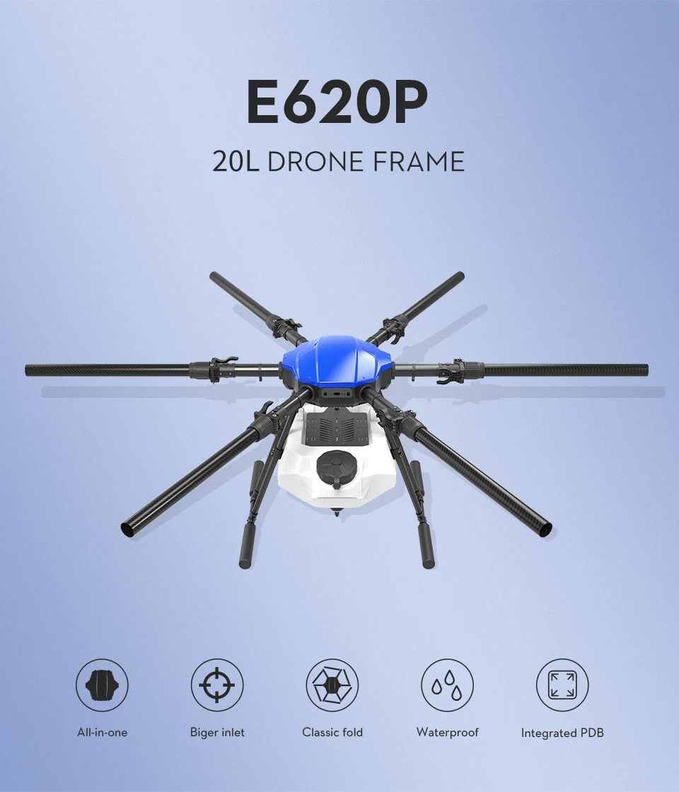 Eft New Stock E620p Agri Drone Sprayer Agricultural Spray Pesticide