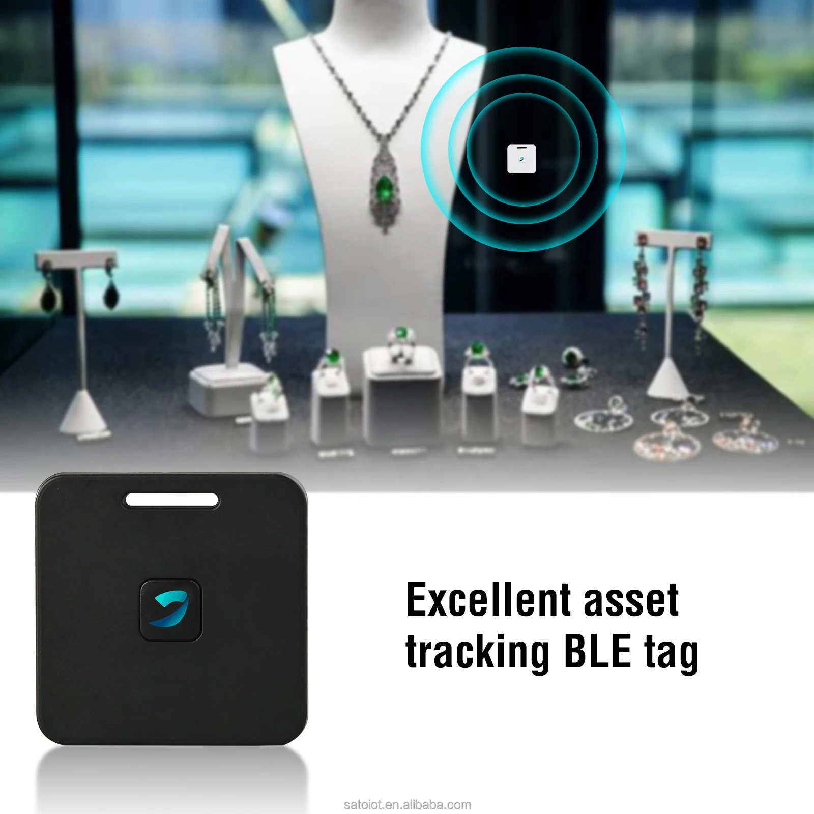 Stie8 Small Size 3axis Acceleration Sensor Ble5.0 Asset Tracking Ble