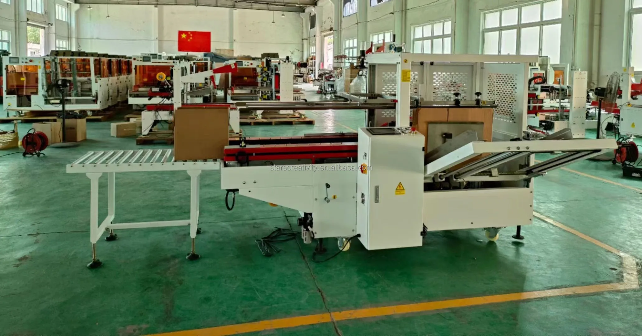 Dual Servo Motor Control High Speed Automatic Case Carton Box Erector