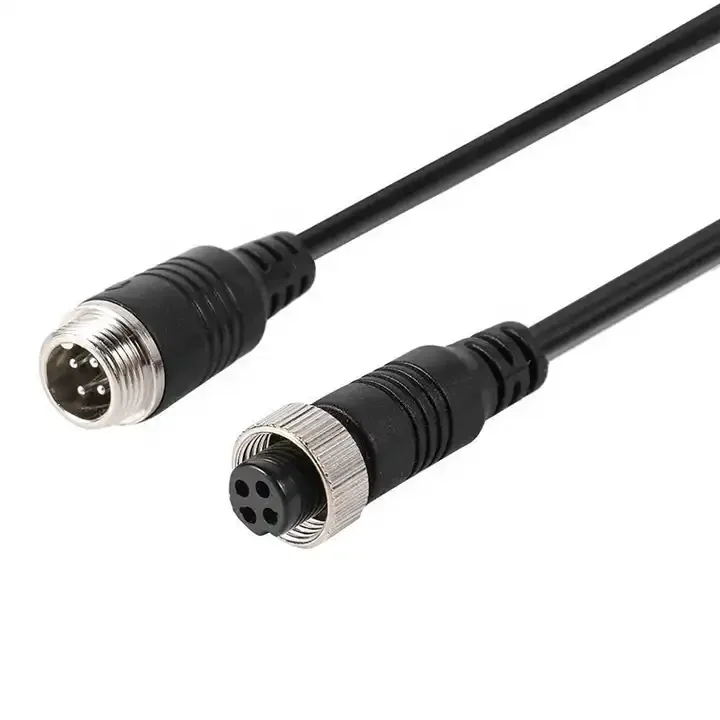 4 pin din авиационный разъем камеры заднего вида Удлинительный кабель 10