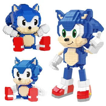 Sonic Hedgehog Toys Bricks Action Figures Kids Lightning Characters ...