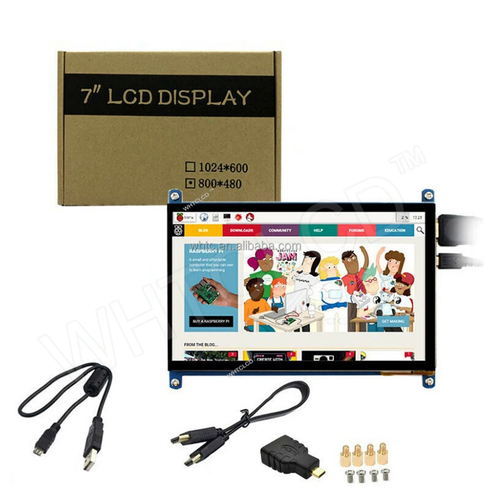 7 Inch IPS 1024*600 Raspberry PI 5 Capacitive Touch Panel
