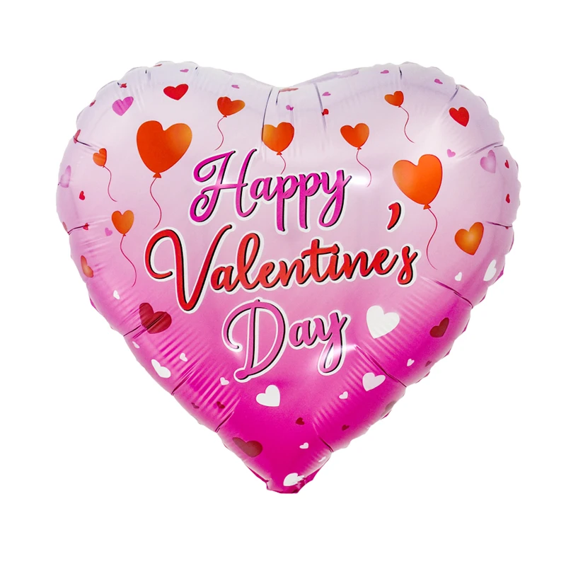 18inch Pure Color Balloons love Red Heart Balloon Aluminum Foil Ballons ...