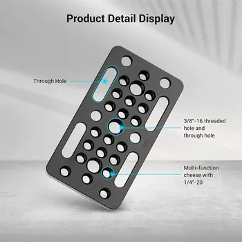 SMALLRIG Switching Plate Camera Easy Plate for Railblocks Dovetails and Short Rods - Longer Version - 1598 detail image