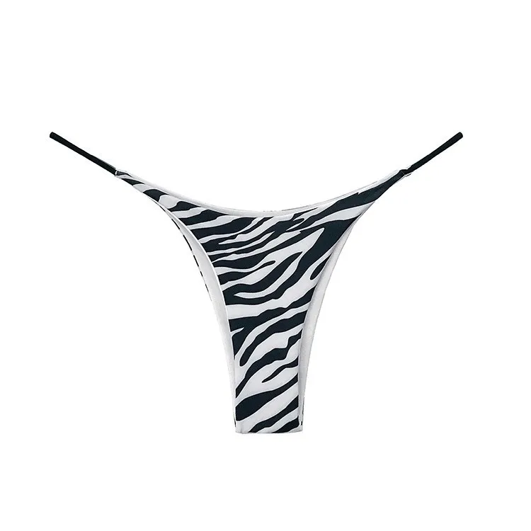 Custom Logo Seamless Traceless No Show Ice Silk V Shaped Tanga