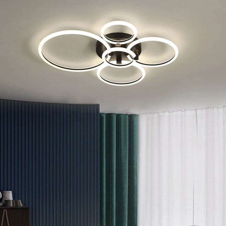 Nordic minimalist ceiling lamp led petal bedroom lamp creative art living room lamps