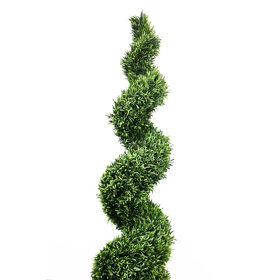 Real Touch 180cm High UV Spiral Tree with Plastic Pot Wholesale