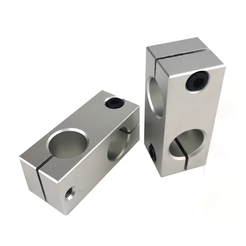 Cross Optical Axis Fixing Bracket Connector Rail Locking Block Vertical Horizontal Clamp Aluminum Alloy 3D Printer Decoration