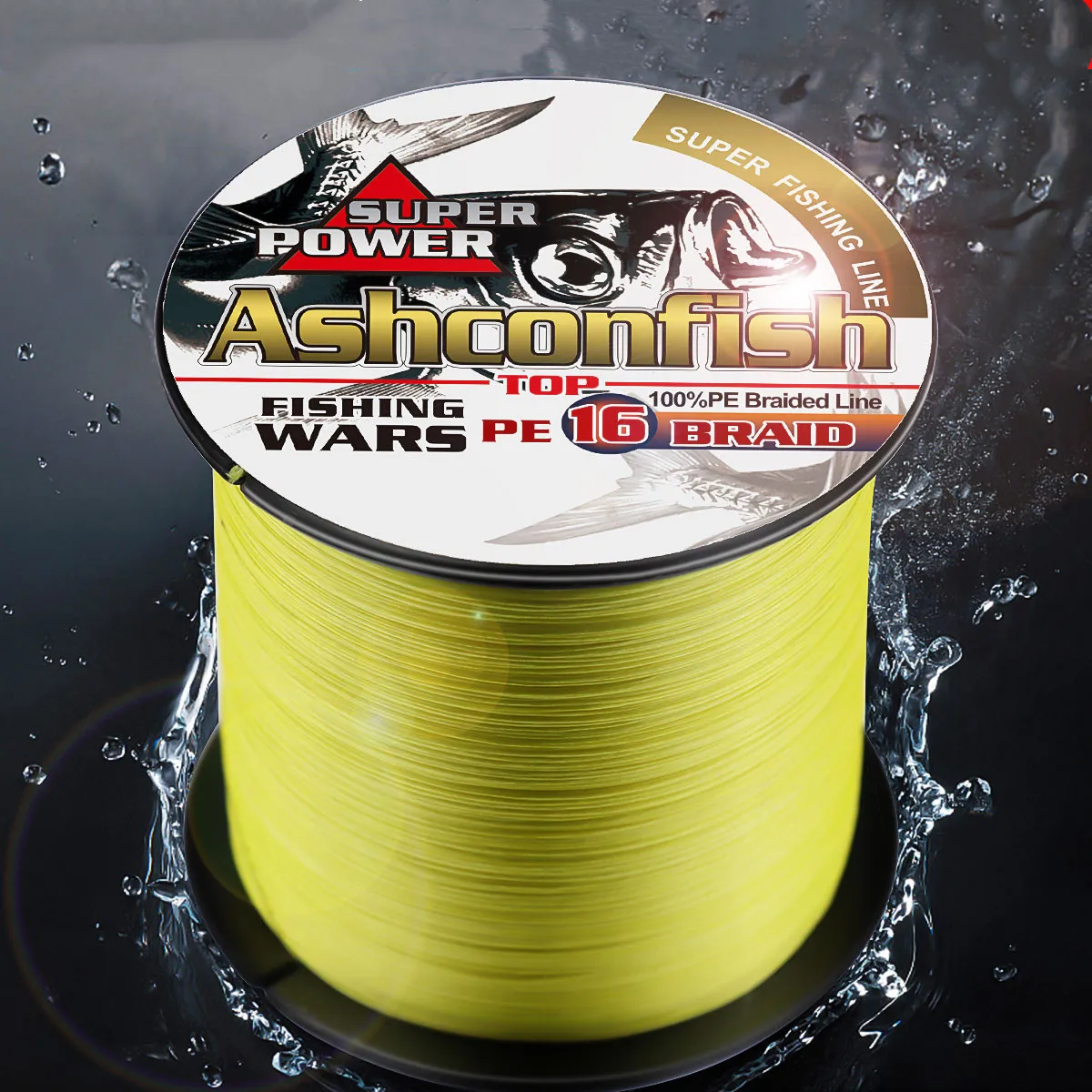 4 Braid 100M PE Fishing Line Gray/Yellow/Blue/Green/Red 5 Colors Powerful  Ocean Boat Rock Beach Lake River Fishing 6-100LB (Color : A, Line Number 