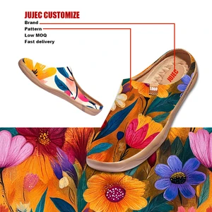 Customize Wide Toe Box Women's Beach Casual Shoes Comfortable Slip-On Sandals Sneakers Trainers Spring Breathable