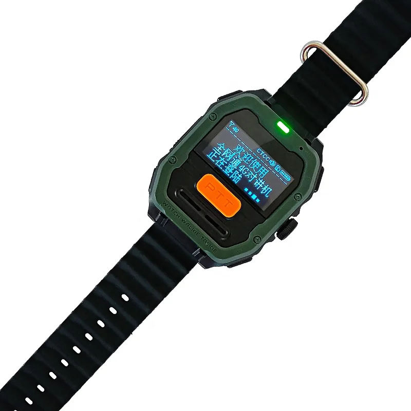 4G Walkie Talkie Poc Radio Watch Long Range VOX Control AI Intelligent Noise Cancelling Poc Wrist Band Ptt Walkie Talkie
