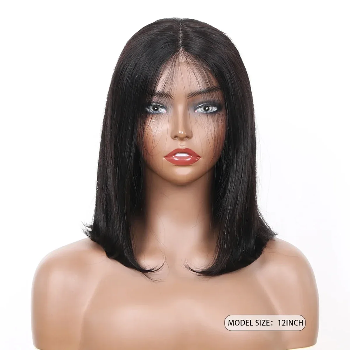 Parrucca Bob Remy Hair Wear And Go Parrucche Bob con chiusura 6x6 senza colla per donne nere_voghion.com