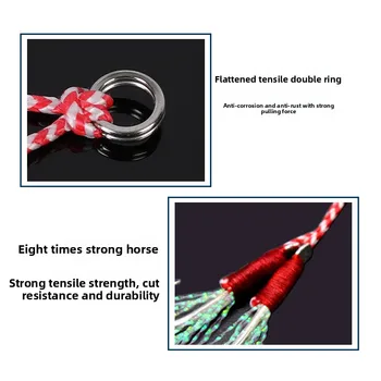 Lexin Luya Lead Fish Feather Double Hook Sea Fishing Strengthening Slow Shake Hook Sharp Not Easy Corrosion GZ013 Pack of 10 – Hooks – view 5