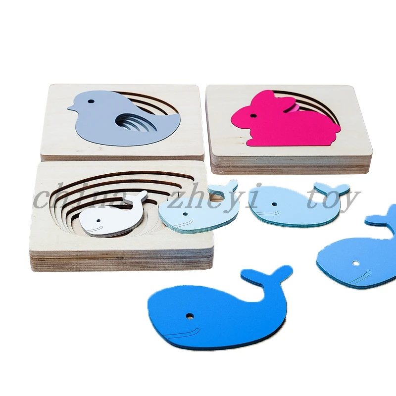 
Прямая продажа с фабрики, детские игрушки, деревянные головоломки с животными, игрушки, игры на заказ, Монтессори для мальчиков и девочек, развивающие дешевые игрушки из Китая 