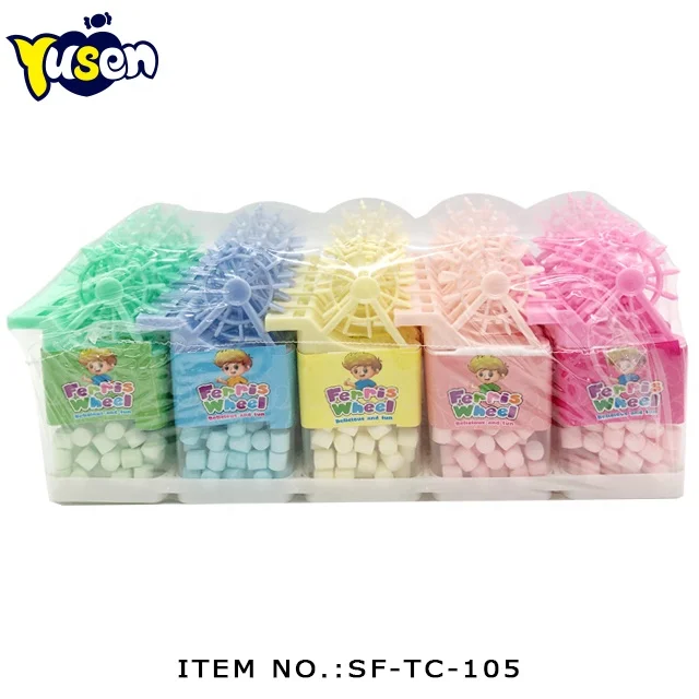 Оптовая продажа ветряная мельница нового типа игрушка конфеты персонализированные красочные Мультяшные мини-свистки колесо обозрения для