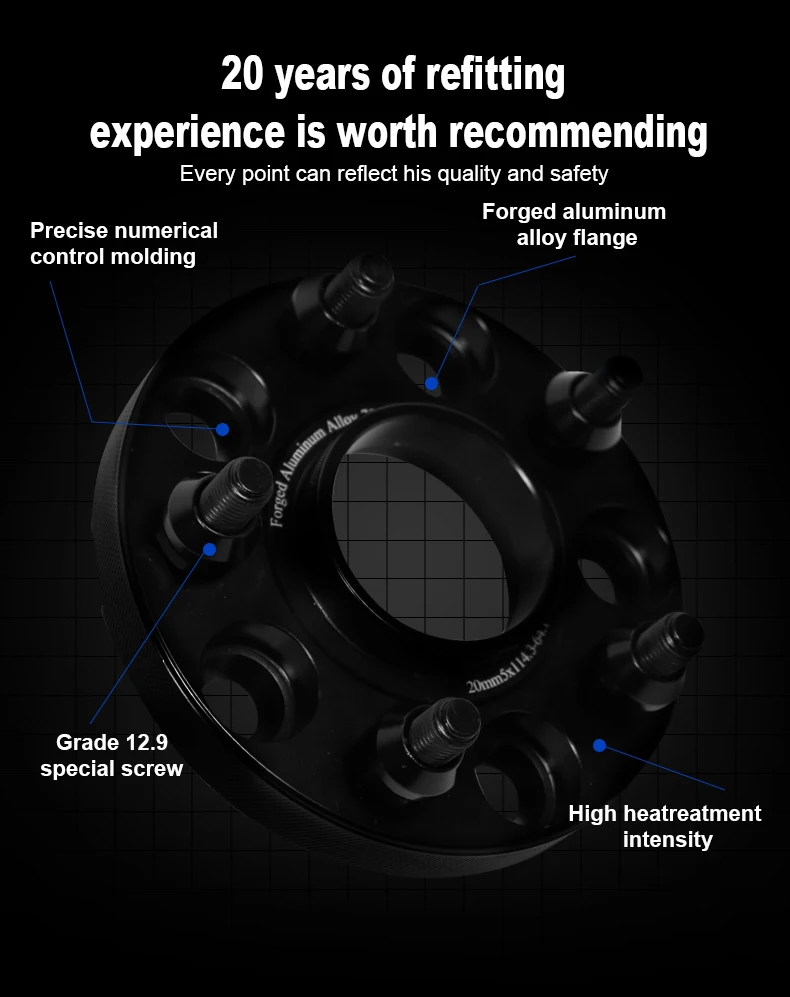 Customized Wheel Spacers Adapters Aluminum Alloy 5x114.3 To 5x112 5x100 5x108 5x110 5x115