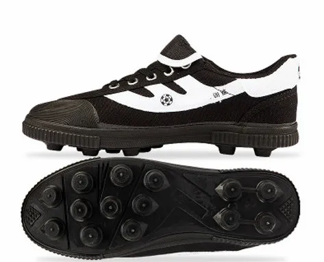 Оптовая продажа с фабрики, модная черная обувь для бега PE school boy OEM custom TF turf с шипами, тренировочная Спортивная вьетнамская футбольная обувь для мужчин