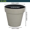 Gris clair 70cm/27.5inch