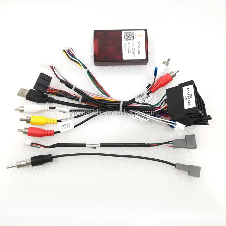 Car Radio 16PIN Android Power Cable With Canbus Box for KIA Sorento Cerato Audio Wiring Harness Adapter