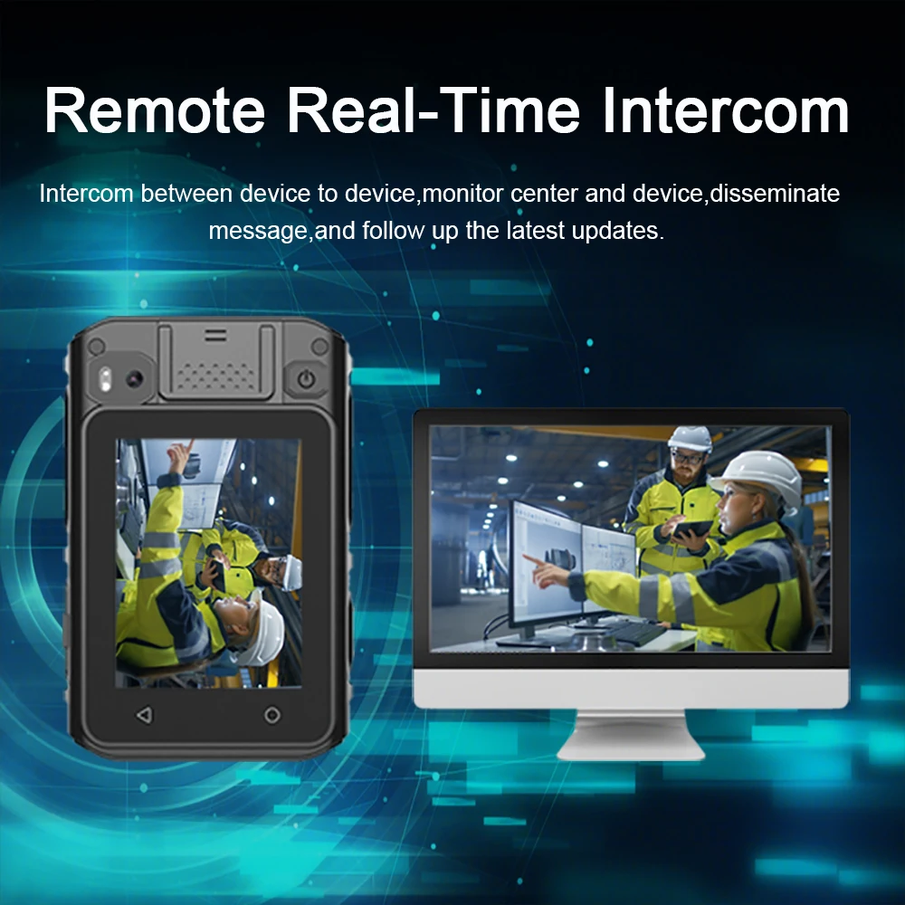 Android System 5G WiFi Network Camera Face Recognition Cammpro 2196P 256GB Intelligent Body Worn Camera