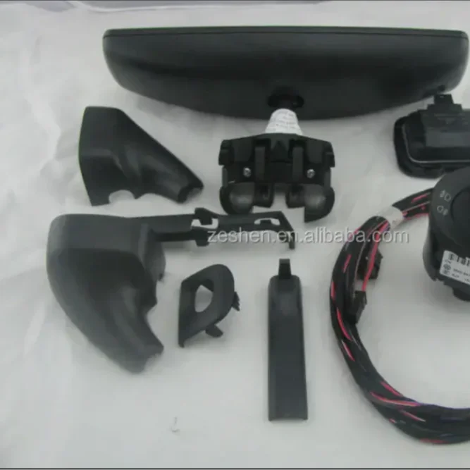 OEM Auto Headlight Switch Rain Wiper Sensor Kits Includes Anti-glare Rearview Mirror for Tiguan Golf MK5/6 SKODA Superb