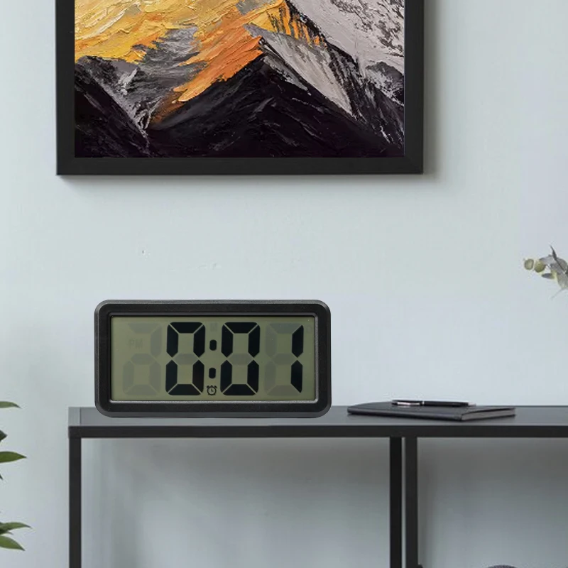 Creative Simple Electronic Clock Large Font Students Special Children’s Quiet Desktop Table LCD Electronic Clock