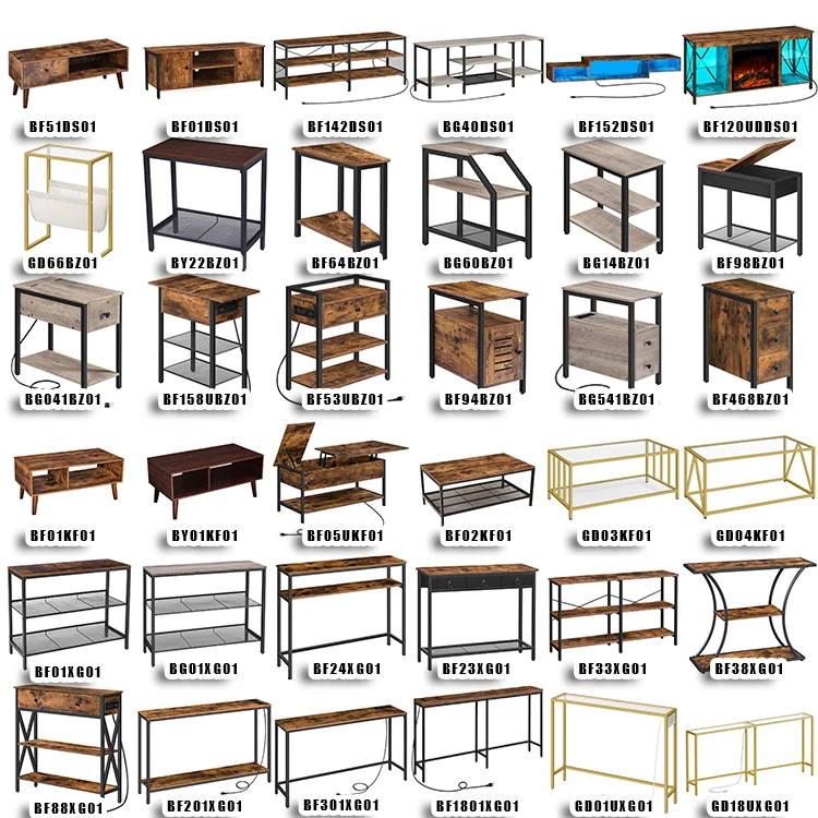 Image showcasing Wholesale Custom Design Industrial Style Home Furniture Oem Rustic ...