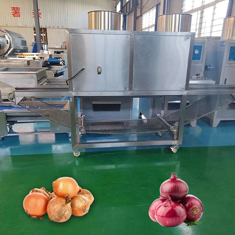 KLS Onion Skin Peeling Removing Machine Onion Root Cutter Onion Machine Shallot Peeling Machine