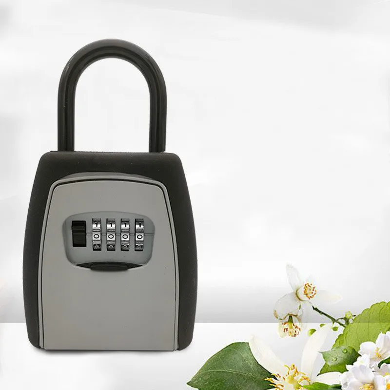 Wall Mounted&Padlock Outdoor_4&Digit Combination @ Key Lock Storage Security Box 