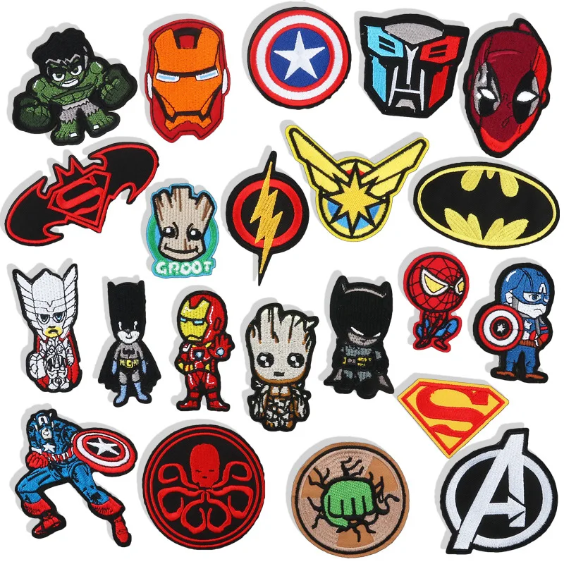 New Hero Cartoon Embroidery Cartoon Character Patch Patch Decorative  Embroidery - Buy Decoration,Embroidery Product on 