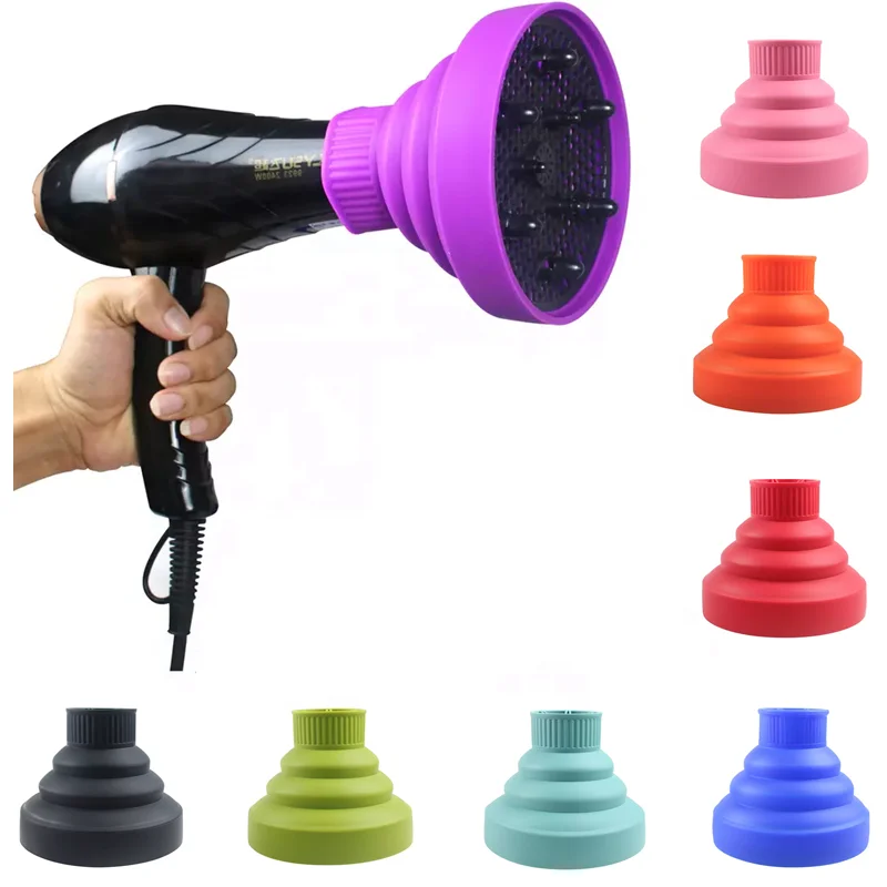 Heat Resistant Universal Foldable Hair Dryer Diffuser Blower for