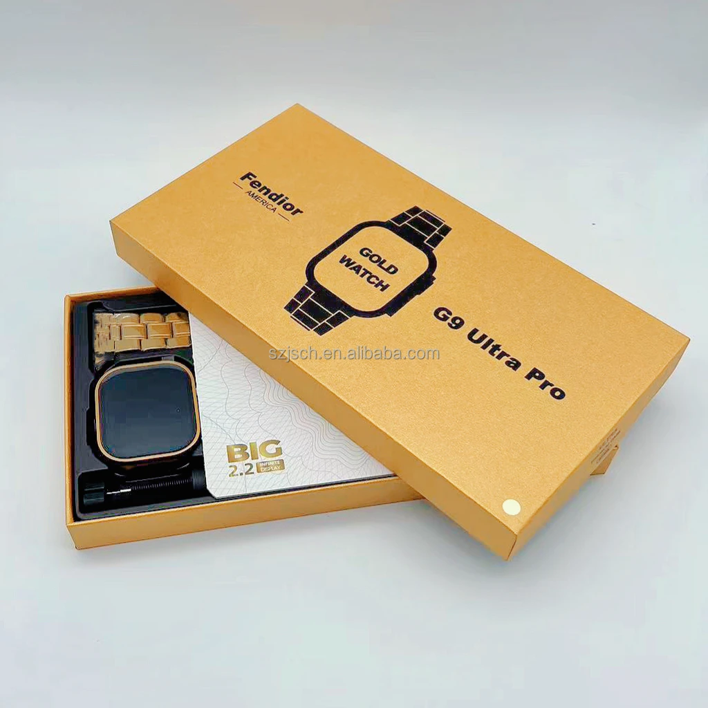 G9 Ultra PRO Gold Color Edition Smart Watch Series 8 Smartwatch Montre  Relogio Reloj Inteligente Ws09 G9 Ultra Max - China Watch and Smart Watch  price