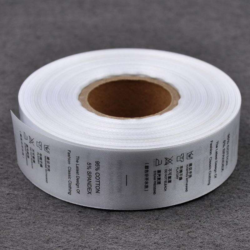 Пользовательские атласные этикетки для одежды