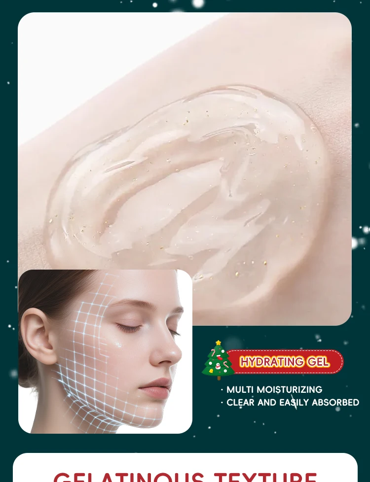 Christmas Gift Set Soothing Anti-Aging Eye Gel with Aloe Vera & Pomegranate for Dark Circles & Puffiness Anti-Wrinkle Feature(pic7)