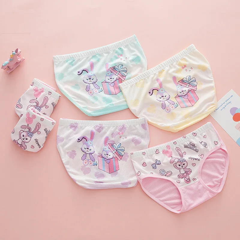 Cartoon Breathable Custom Print Cute Panty Cotton Triangle Kid Brief