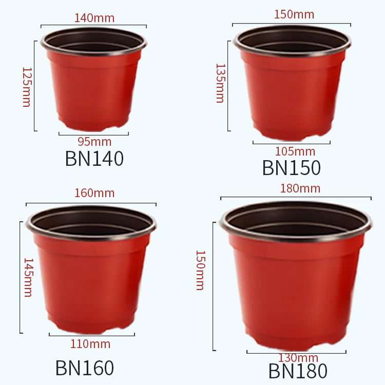 Wholesale Cheap Double Color Plastic Flower Pot For Landscaping ...