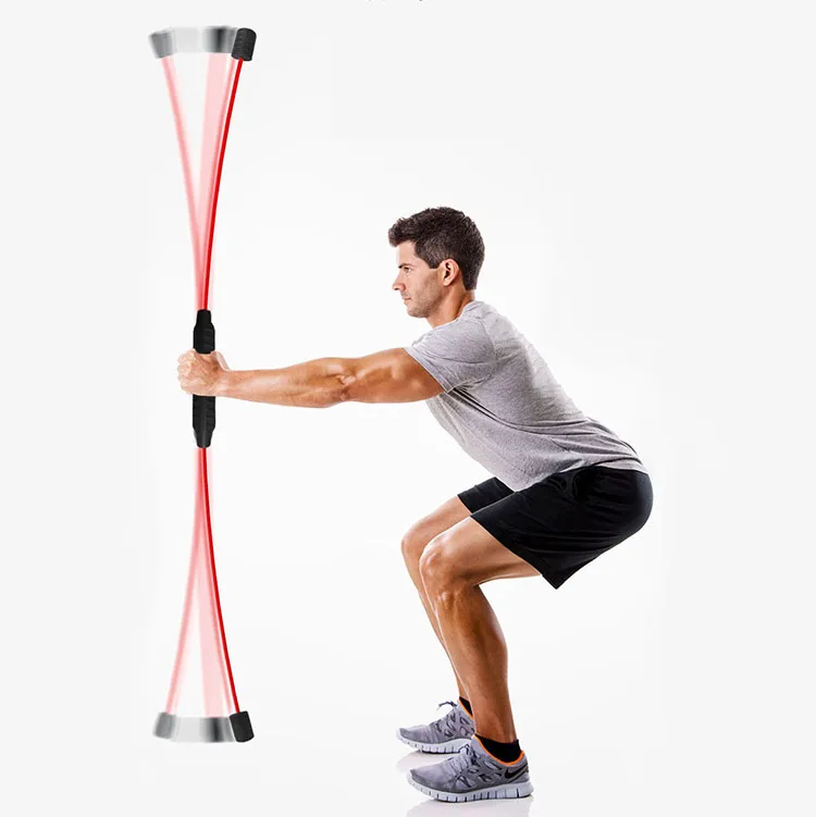 Новая модель съемный эластичный стержень для фитнеса стрейч оборудование тренажерного зала фитнес-Тренировка мышц фитнес-бар
